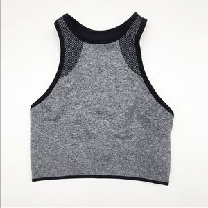 Avocado Earth Sports Crop Bra Top Gray M / L